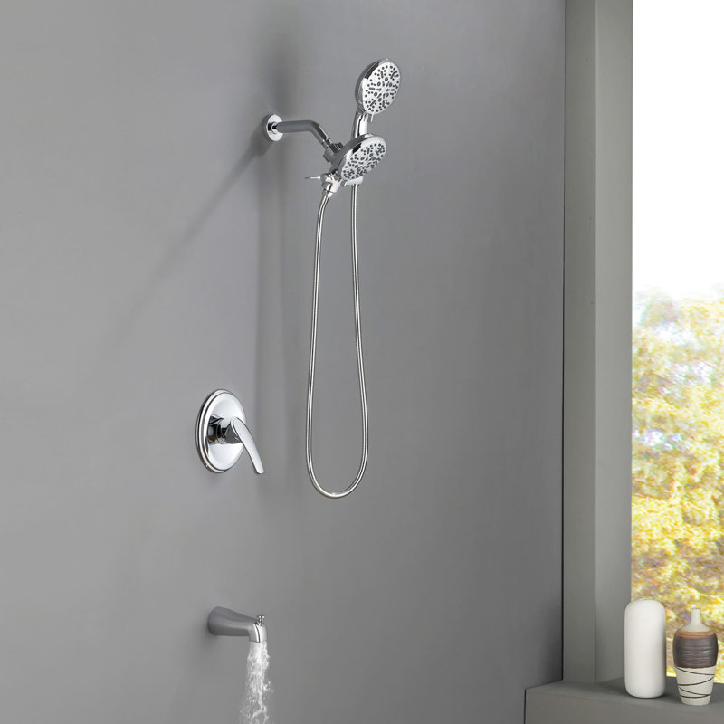All-In-One Kit with Rough in-Valve, Polished Chrome