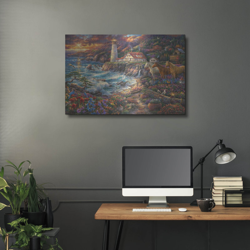 Ivy Bronx «Edge Of Destiny» par Chuck Pinson, art mural en métal, H 24 po x l 36 po