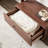 Black Walnut Coat Rack Solid Frame Drawers
