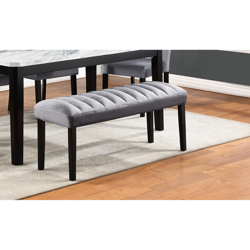 Table de salle à manger moderne gris / noir Home
