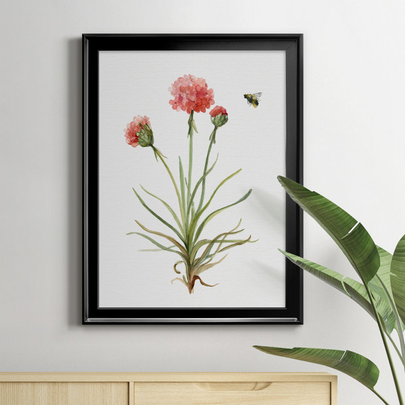Wildflower Botanical III - Peinture sur toile encadrée, Noir, H 22,5 po x l 30,5 po x P 1,5 po