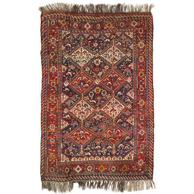 Navy Blue Persian Antique Qashgaei 4'11"X6'8"