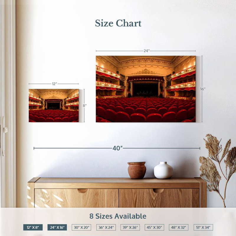 Lilie Opera Concert Hall, 16" H x 24" W