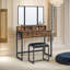 Sagar Dressing Table with Mirror And Stool Vanity Desk Bedroom Furniture-740820837