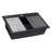 Ruvati 33-inch Granite Composite Quartz Workstation Matte Black Drop-in Topmount Kitchen Sink --63646590