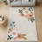 Aurelia Floral Velvet Machine-Woven Non-Slip Area Rug
