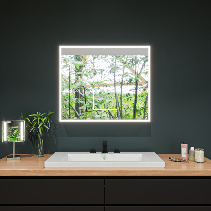 Lavabo de salle de bain rectangulaire encastré en céramique avec trop-plein