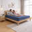 ASTRA QS 12 Inch Queen Size Blue-Gray Memory Foam Mattress with Super Soft Fabric Cover, Rolled and Boxed-26182168-26700892