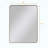 Black Rectangular Metal Framed Wall Mirror