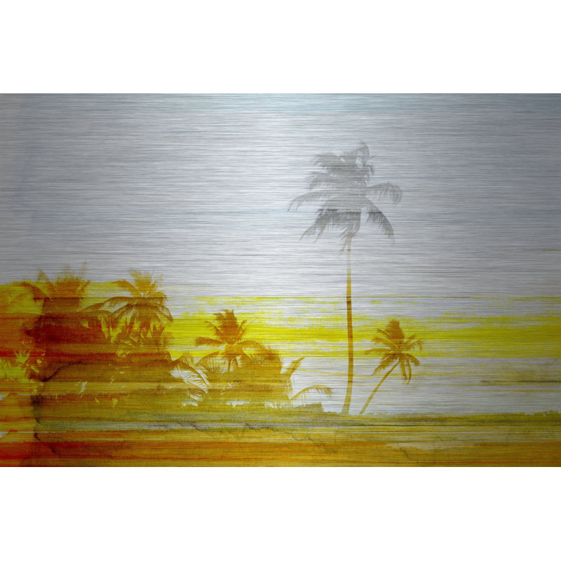 «Yellow Lines» par Parvez Taj, impression sur aluminium, 40 po x 60 po