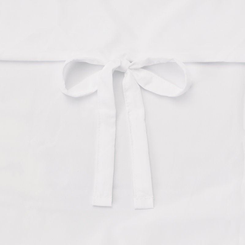 Ensemble de housse de couette Chanasya, Housse de couette pour lit simple + 1 taie d'oreil, Blanc