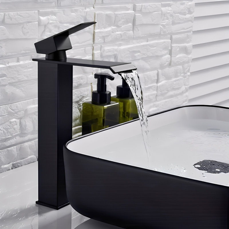 Black 304 Stainless Steel Basin Mixer Tap
