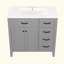 36" Bathroom Vanity With Sink Combo, Grey Bathroom Cabinet With Drawers, Solid Frame And MDF Board
