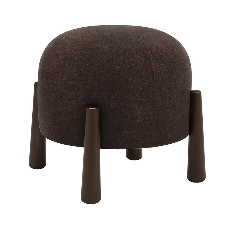 Mayfair Stackable Ottoman - Dark Brown Chenille, Dark Brown Chenille