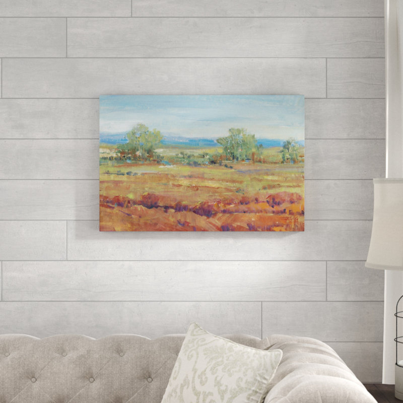 «Red Clay II», peinture sur toile, H 20 po x l 30 po