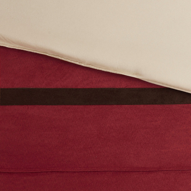 7 PC Pieced Comforter Set Red
