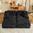 79" Compression Oversized Chaise Lounge Chair Indoor, Corduroy Upholstered Sofa Bed With 2 Throw Pillows, Sleeper Chair, Reading Chair, Comfy Lounge Chair Indoor, Cloud Sofa, Fluffy Couch-2071000809