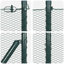 Vidaxl Fence With Posts PVC-Coated Steel-116797849-116797859