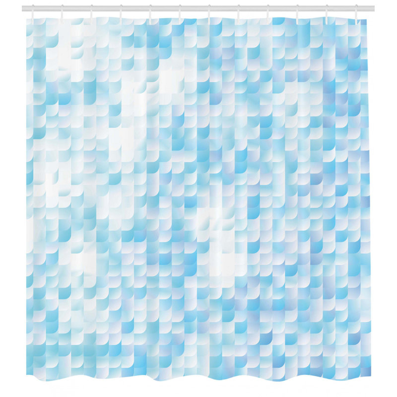 Shower Curtain with Hooks Included, 84" H x 69" W