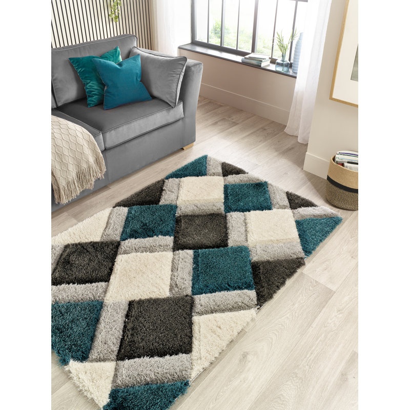 Cheryllynn Geometric Machine Tufted Area Rug, Rectangle 160 x 230cm