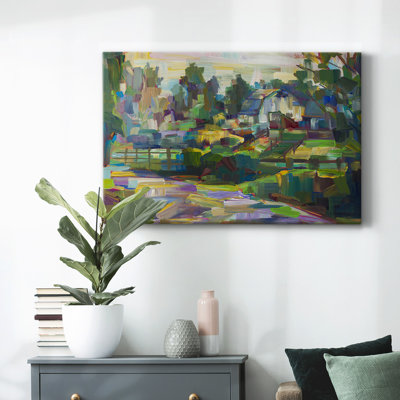 White Barn-Gallery Wrapped Canvas