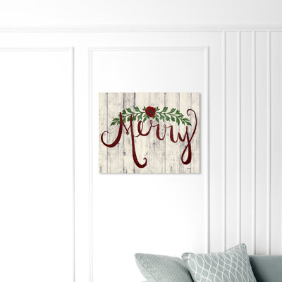 « merry », art textuel sur toile