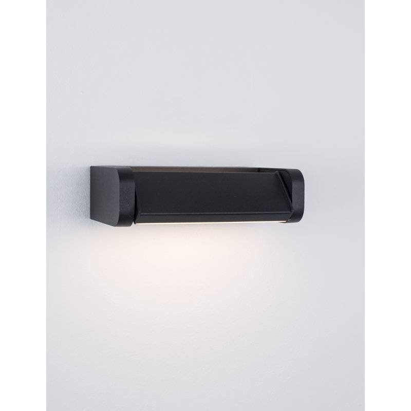 Black Integrated LED Outdoor Flush Mount