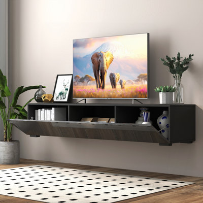 Floating Entertainment Center with Storage