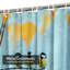 Mignon rideau de douche d'automne avec 12 crochets-704973221
