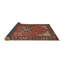 Tapis rouge en laine et polyester tissé à la machine Marlee-1164497362
