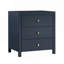 Table de chevet 3 tiroirs Nevarre - Bleu minuit-1907234109