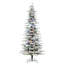 Utica Flocked Fir Slim Artificial Christmas Tree-2098960780