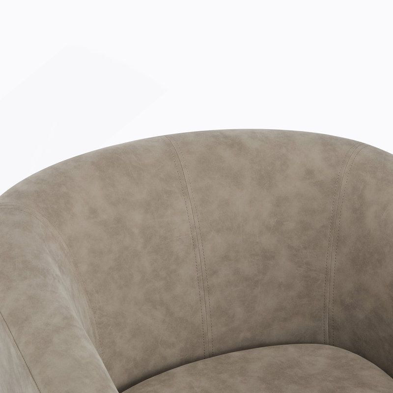 Fauteuil demi-tonneau Wilmore, Abricot