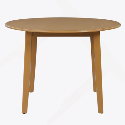 Extendable Round Dining Table For 2–4 People, Folding Wood Dining Table With Adjustable Size, Space-Saving Design For Small Apartments And Dining Areas - LIGHT BROWN