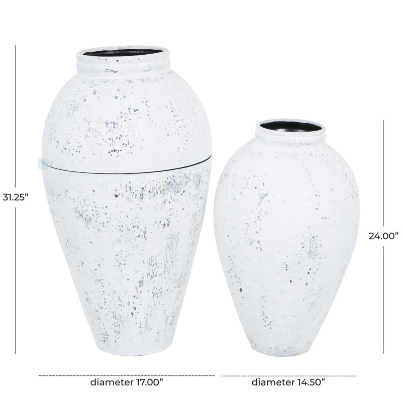 Ensemble de grands vases en métal Neako