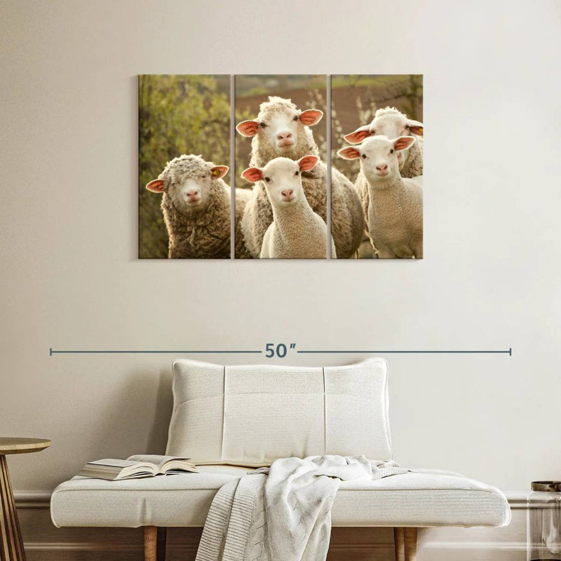 Brampt Stunned Sheep, 24" H x 38" W