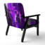 Coloré peinture abstraite Strokes II - Chaise d'appoint rembourrée et fauteuil moderne-818270998-825318766