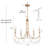 Fieldhouse 5-Light Unique Drum Gold Chandelier