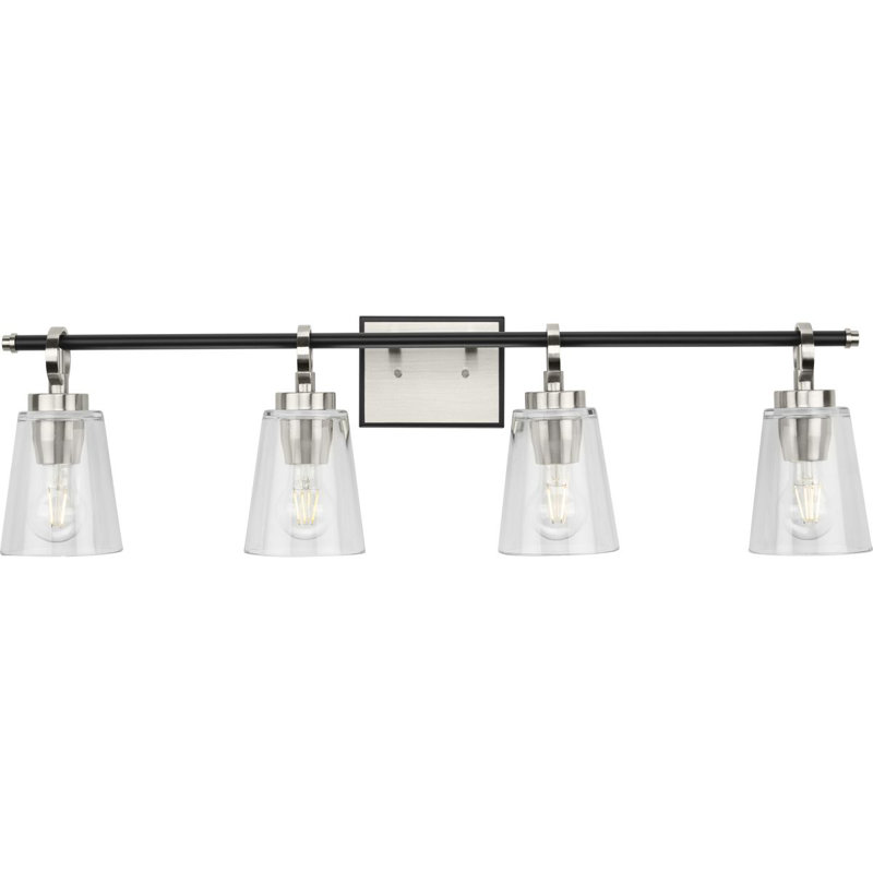 Cassell Dimmable Vanity Light, Brushed Nickel, 4