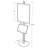 Sky Tower Display Kit with 22"W x 28"H Snap Frame and Steel Brochure Shelf