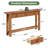 79.84'' Console Table with 3 Drawers