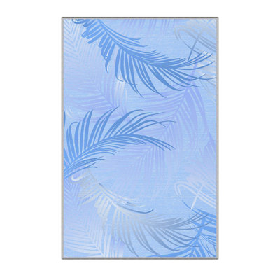Tapis tissé élégant, 100% polyester, d'une hauteur de poils de 0,3 po | Pois antibactérien, feutre en PVC antidérapant, lavable à la machine | Impression 3D numérique, durable et facile à entretenir - parfaite pour n'importe quelle pièce