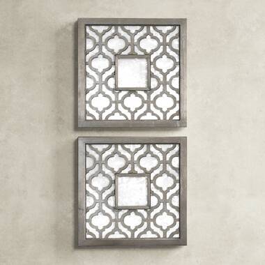 Hotel Squares Multi Wall Mirror 35x115cm