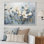 Elegant Magnolias Tranquility - art mural de salon Magnolias
