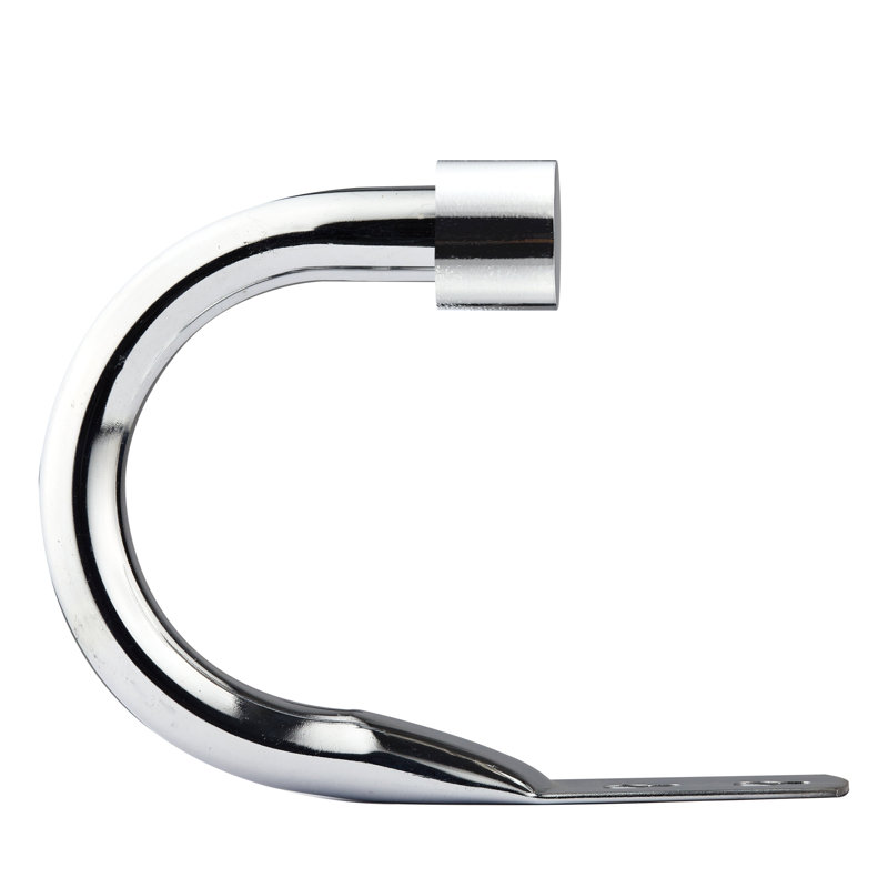 Full Stop Chrome 20cm Curtain Holdback, Chrome