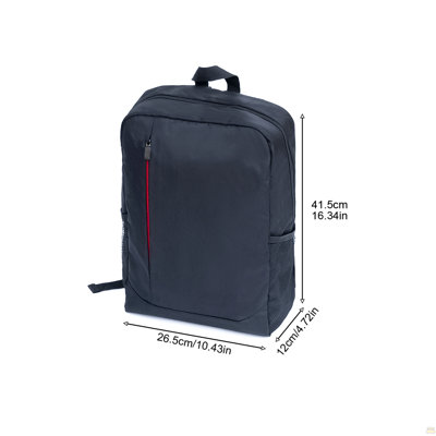 (20+24) Two-piece suitcase suitcase set Oxford trolley case without password lock universal wheel BLACK