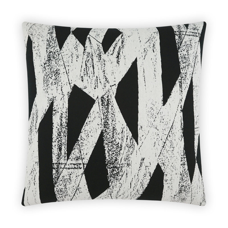 Ozone Pillow Cover & Insert, Ebony, Square 24"