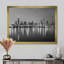 «Chicago Skyline at Night Black and White» - reproduction de photo-415524400-473287731