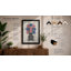 Checkered Bloom Mid-Century - Framed Print-513034048-513034054