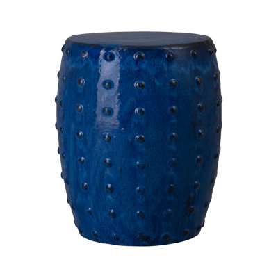 Stud Handcrafted Handcrafted Ceramic Garden Stool